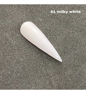 Milky white